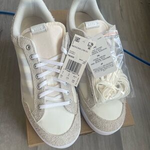 Adidas Beige and White Sneakers
